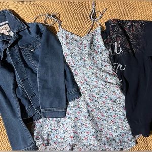 Blue flower set